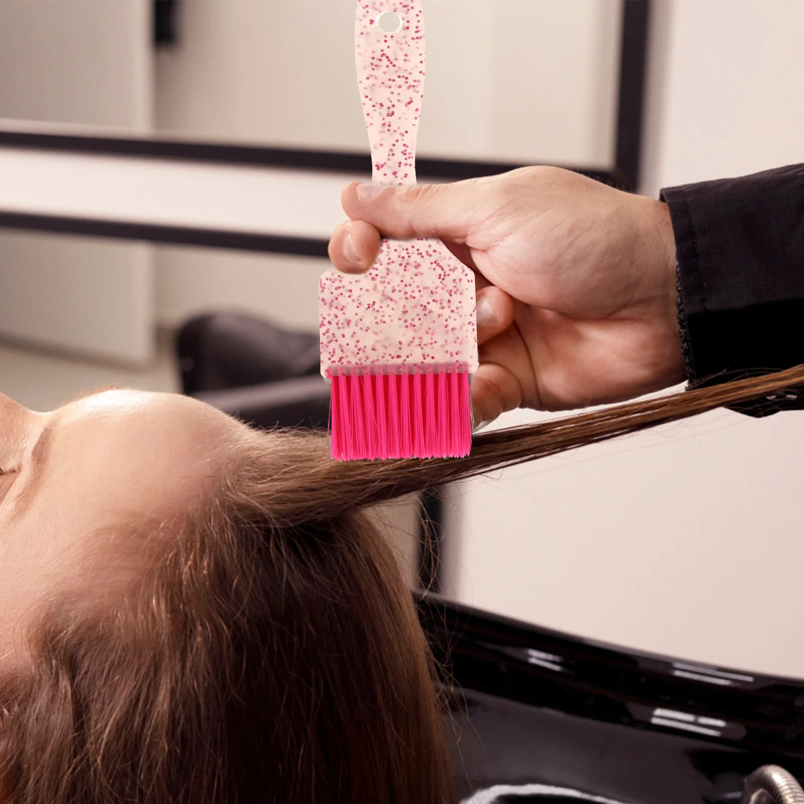 1 set Hair Dye Brush Bowl Set Tint Tool For Salon Diy Coloring Easy Distribution Ultra Bristles Comfort Handle - Image 3