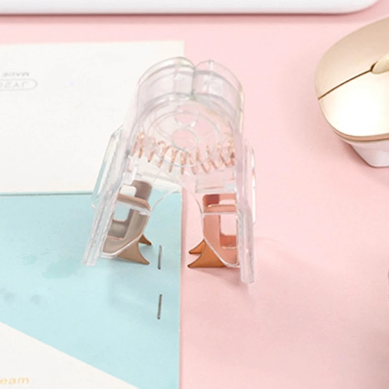 for Creative Rose Golden Stapler Staple Remover Clear Stationery for Office School Dropship