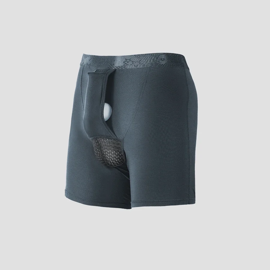 

3pcThree pairs of men's gun and bullet separation underpants, men's pockets, flat slits, and men's extended anti-friction leg sp