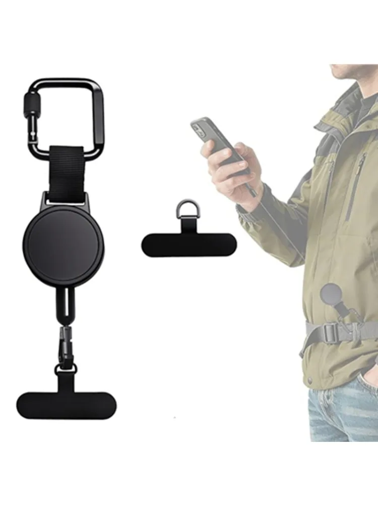 Einziehbarer Diebstahlschutz-Handyhalter für Outdoor-Einsatz – Hülle für iPhone 17 Air 16 E 15 14 13 12 Pro Max Plus mit Anti-Verlust-Lanyard