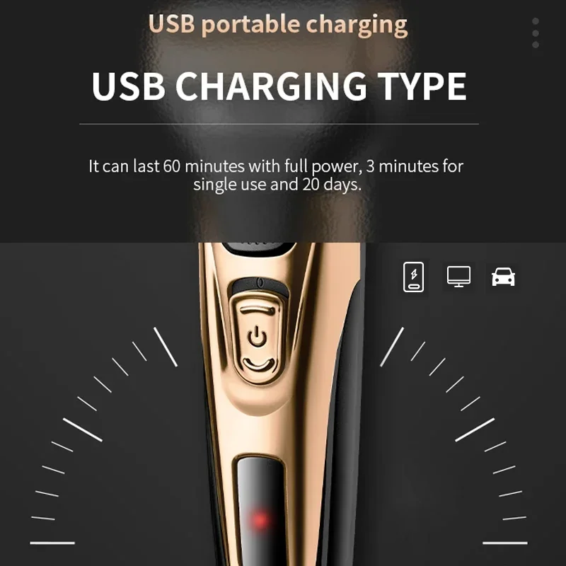 ماكينة حلاقة 3 في 1 للرجال ماكينة تشذيب شعر اللحية والجسم والأنف والأذن ماكينة حلاقة للوجه قابلة لإعادة الشحن