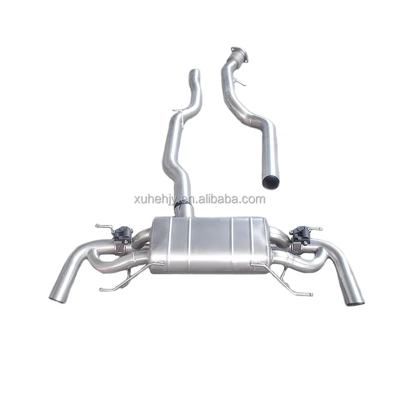 Customized Ss304 Performance Catback for Alfa Romeo Giulia Stelvio 2.0t Valvetronic Exhaust With Remote Control Muffler
