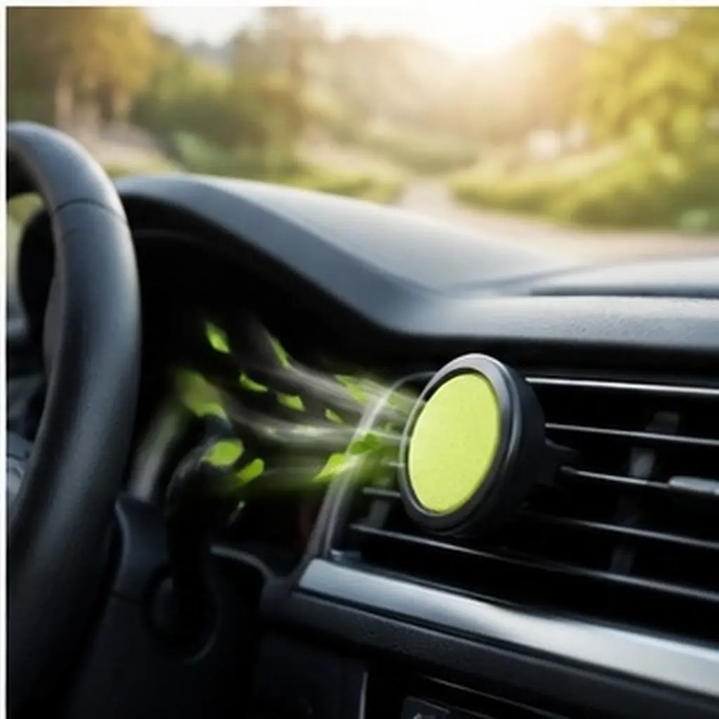 300Pcs Car Aromatherapy Pads 30Mm Round Absorbent Essential Oil Diffuser Refill Pads Vent Clip Air Freshener Compact Aroma Pad