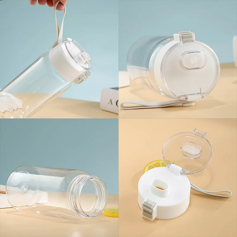 600 مللي KPop شيطان الصيادين زجاجة ماء شفافة الكرتون رسالة مطبوعة أكواب الطلاب المحمولة موضة كوب ماء رياضي الهدايا #5