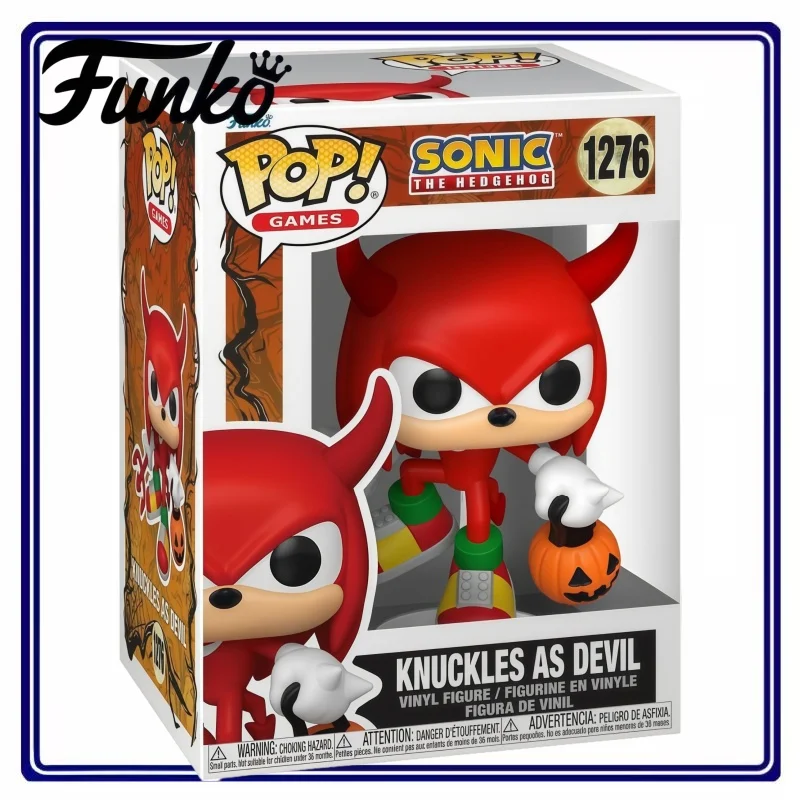 Authentic Funko Pop Devil Knuckles Halloween Sonic The Hedgehog Vinyl Figure Display Present for Classic Game Merch Enthusiasts
