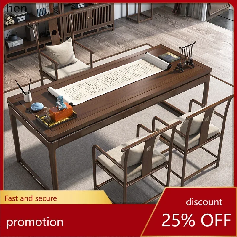 H1 long table new Chinese calligraphy table office study home computer writing calligraphy and painting table
