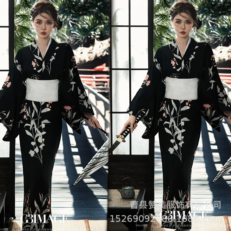 

Фотостудия, новое кимоно, традиционный халат, японская одежда для фотосъемки, улучшенная одежда для путешествий для девочек