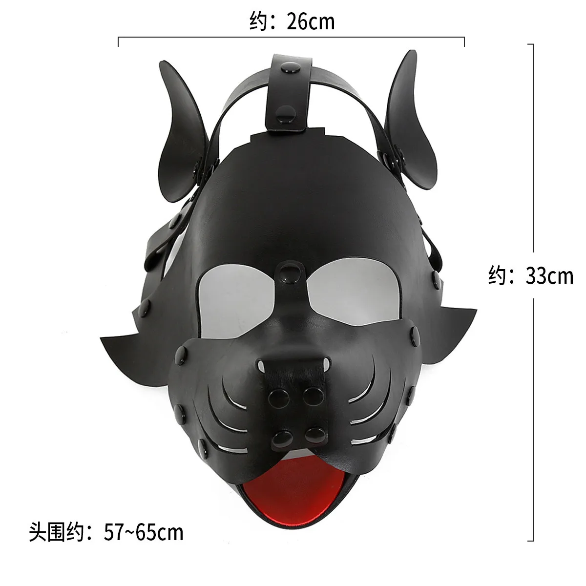 Odgrywanie ról Puppy Hood Neoprene Masks Muzzle Adult Cosplay Games Pu Fashion Face Head Cover Play Boy Costume Sexy Bar Party