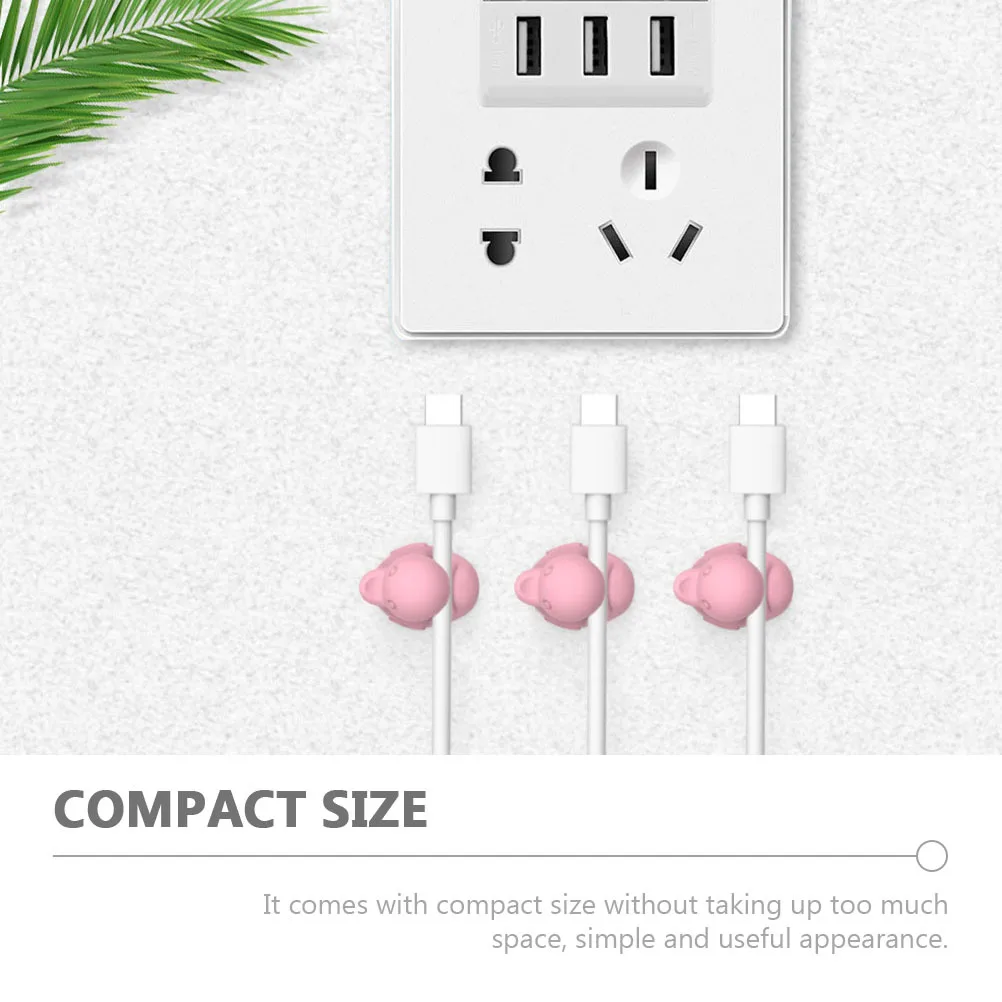 

8Pcs Cartoon Duck Cable Holders Self-Adhesive Silicone Cable Organizers Desktop Wire Management Clip Cord Fixing Clamp