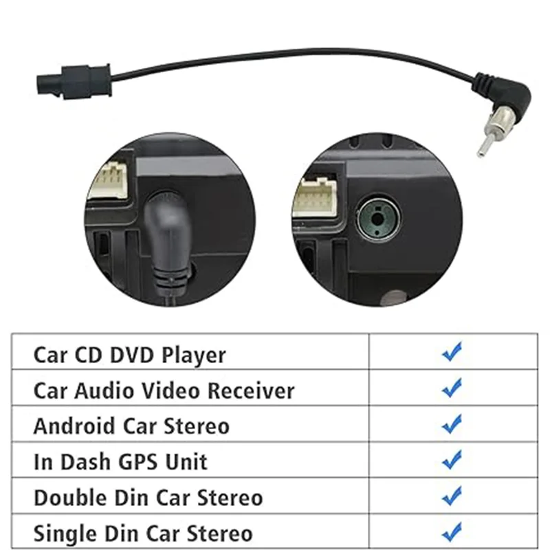 

1PCS Antenna Adapter Car Radio Audio FM AM Antenna Adapter Car Accessories AN Head Unit Audio FM AM Antenna Adapter