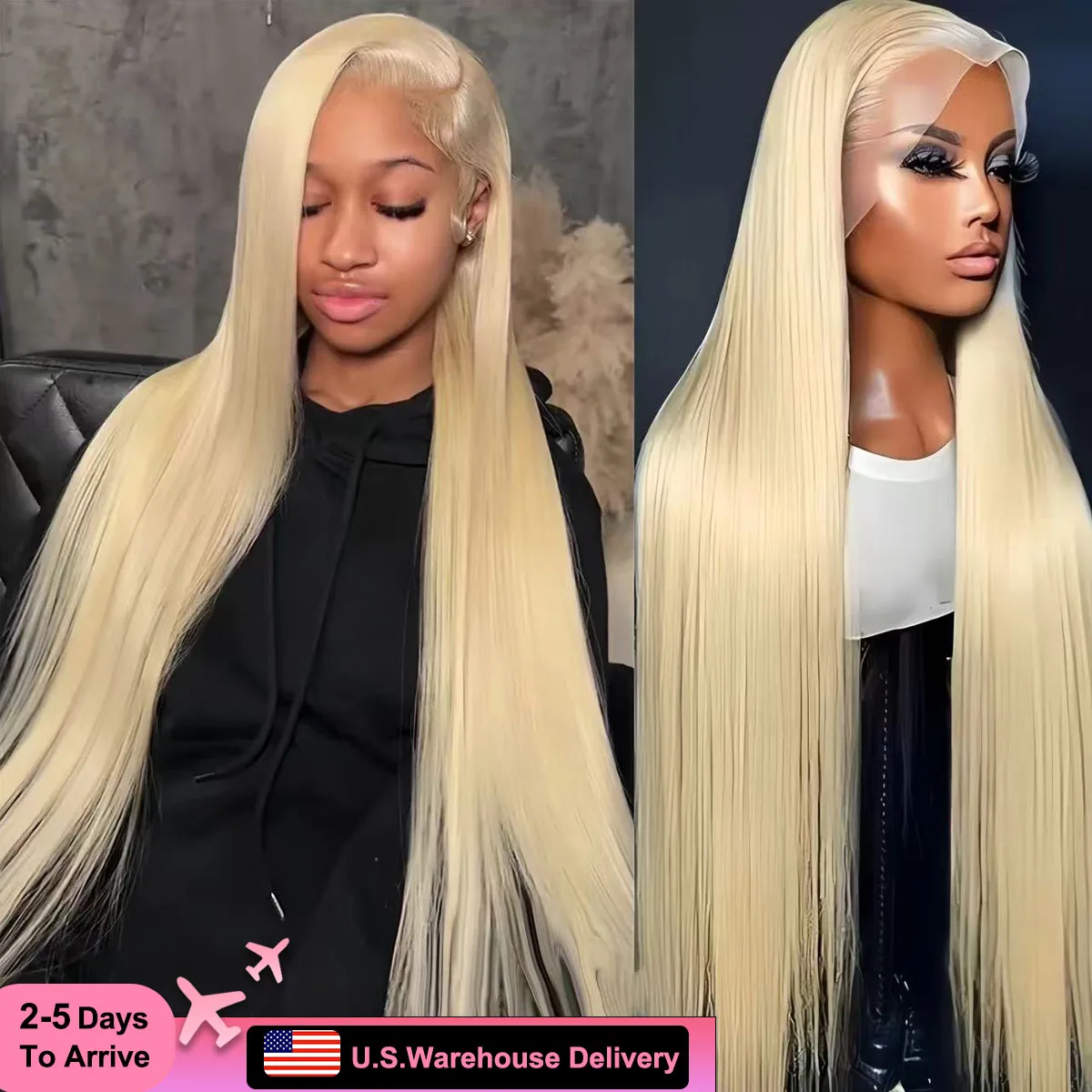 30 40 Inch Honey Blonde 13x6 Hd Transparent 613 straight lace front wigs human hair 13x4  Lace Frontal Wig for Women 250 Density