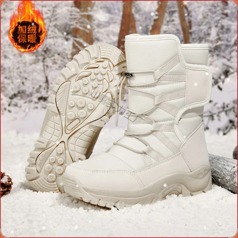 Northeast Harbin Snow Boots Women's Ski Boots Winter Waterproof, Anti Slip, Warm, Thick Velvet Outdoor Snow Village Skiing