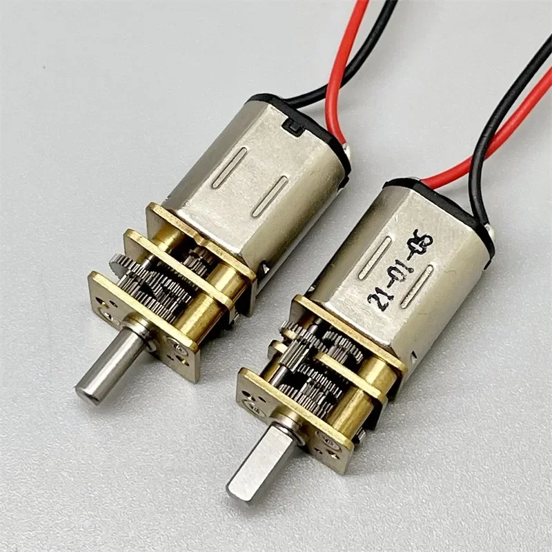 N20 DC 3V 6V   36RPM  Mini 7mm All Metal Gear Motor Micro Reduction Motor   Low Speed D-Axis