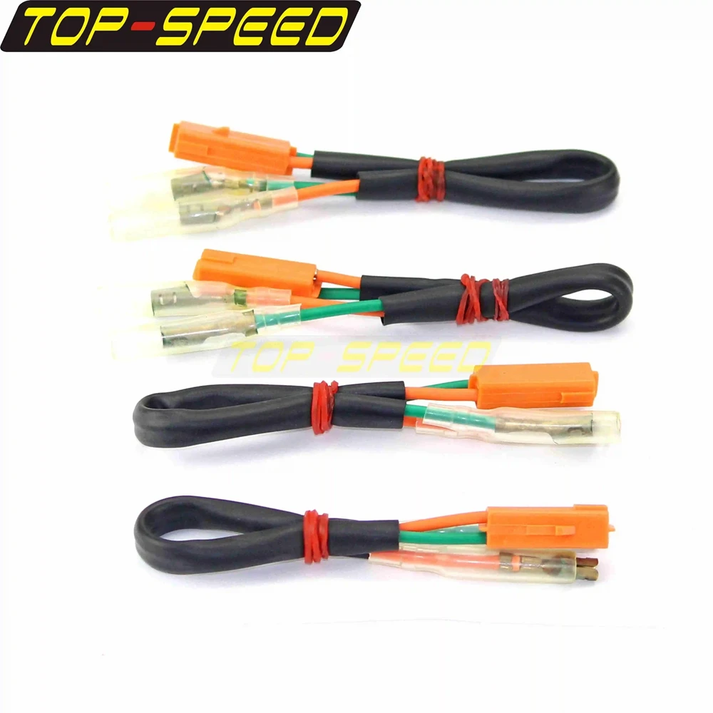 8x/4x/2x Turn Signal Indicators Blinker Wiring Lead Adapter Cable Wire Plug for Kawasaki Honda Ninja CBR ZX EX ZR Z900 ER CBR600