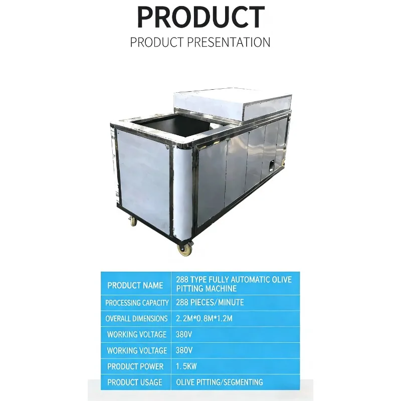Automatic Olive Pitting Machine 380V 1.5KW Longan Seed Remover