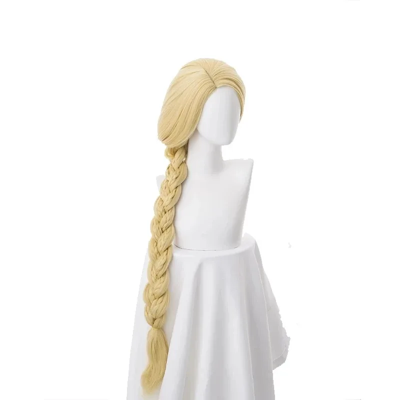 A Bear House Costume Anime Women Long Wig Rapunzel Tangled Light Blonde Straight Cosplay Hair Big Bp1p2t 2025 New