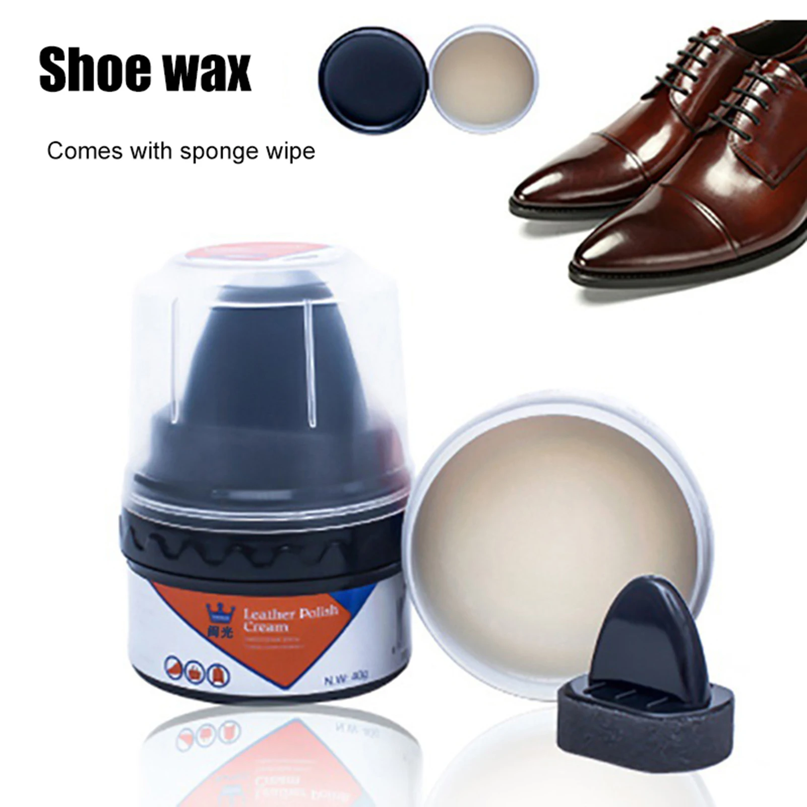 Leather Shoe Boot Polish Cream Nourishing Moisturizing Shoe Polish Cream for Leather Shoes Bags Garments