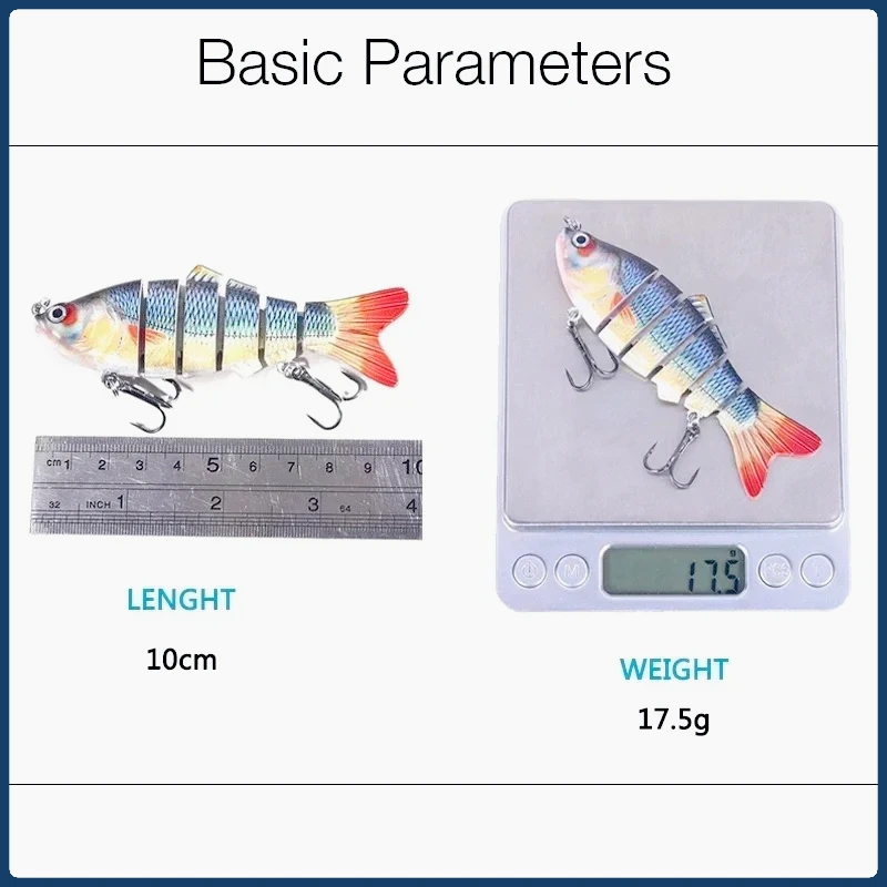 5/3/1 قطعة 6 قطعة متعددة صوتها الصيد إغراء غرق 10 سنتيمتر/17.5 جرام سويم الاصطناعي Wobblers كرانكبيت الطعم الثابت Pesca معالجة