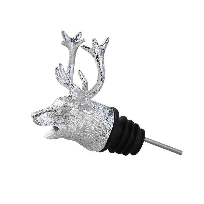 

Shenglu wine dispenser zinc alloy mouth creative animal deer head dispenser household red wine bottle stopper