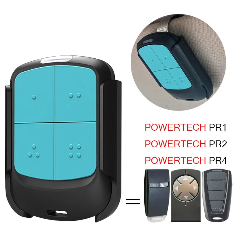 POWERTECH Tor Fernbedienung Powertech PR1 PR2 PR4 Garagentor Fernbedienungssender 433,92MHz Rollcode