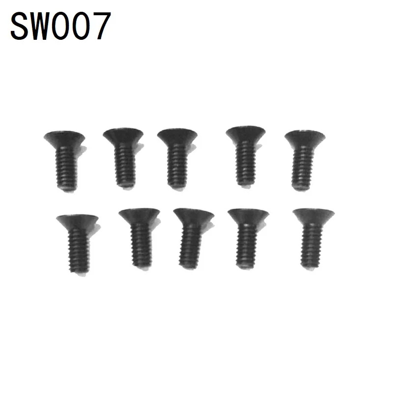 

10pcs M4x10mm Screw SW007 for JLB Racing CHEETAH 11101 21101 J3 Speed 1/10 RC Car Upgrade Parts Spare Accessories