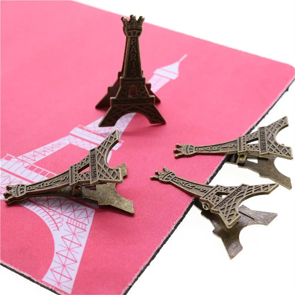 

Stationery Wedding Seats Clip Photo Decoration Retro Style Name Card Picture Clip Holder Paper Clip Memo Clip Eiffel Tower Clip