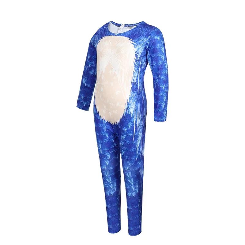 Kids Miles Prower Knuckles Shadow Hedgehog Jumpsuit Anime Sonic Cosplay Halloween Birthday Party Costume Girls Boy sk;m1