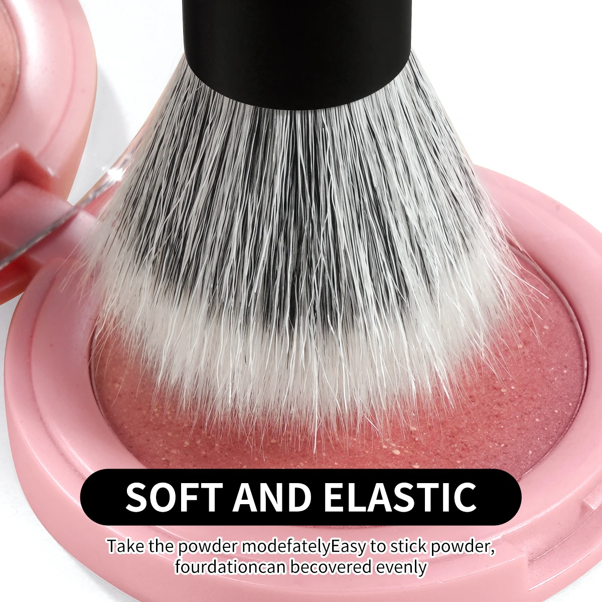 MAANGE 1pc プロフェッショナルブラッシュメイクブラシソフト密な毛ミネラルパウダー、化粧品ブレンド美容ツール歌舞伎ブラシ