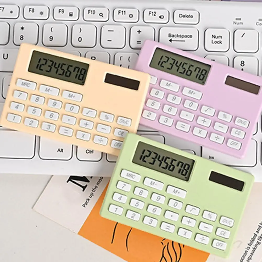 Portable Pocket Calculator 8-digit Large Display Quick Key Response Desktop Work Calculator Office Home Business Calculator