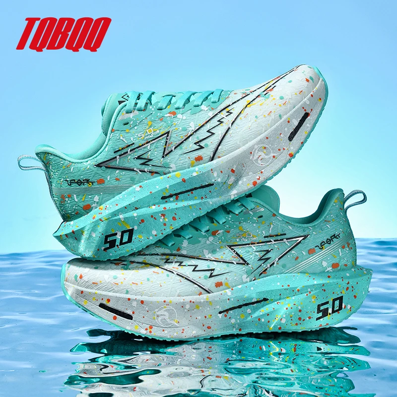 

New Running Shoes for Men Women with 5.0 MIX Carbon Plate Racing Marathon Stable Rebound Shock-absorbing Training Sneakers