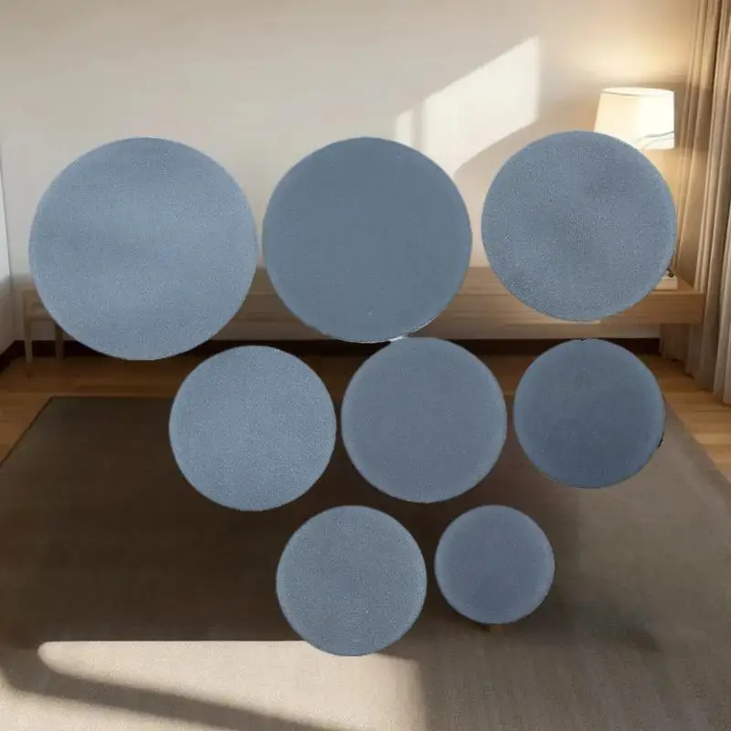 5PCS Matte Glass Diffuser, Frosted Round Flat Lampshade for Soft, Even Light in LED Downlights & Flashlights
