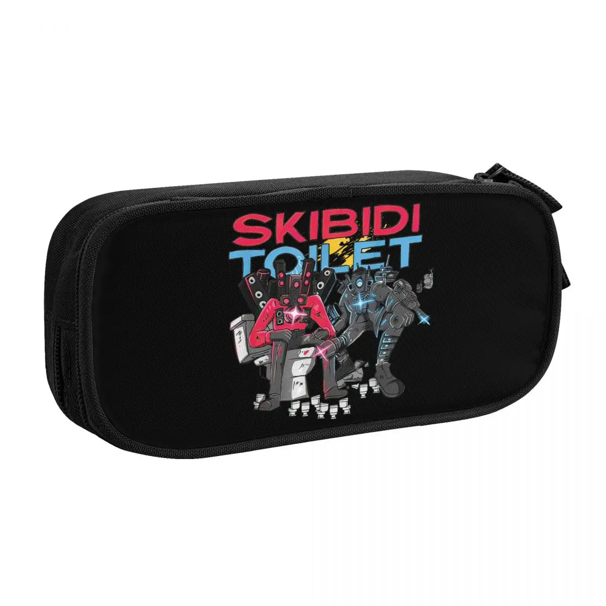 Custom Hot Game Titan Speakerman Skibidi Toilet School Pencil Case Boys Gilrs Big Capacity Pencil Box Students Stationery