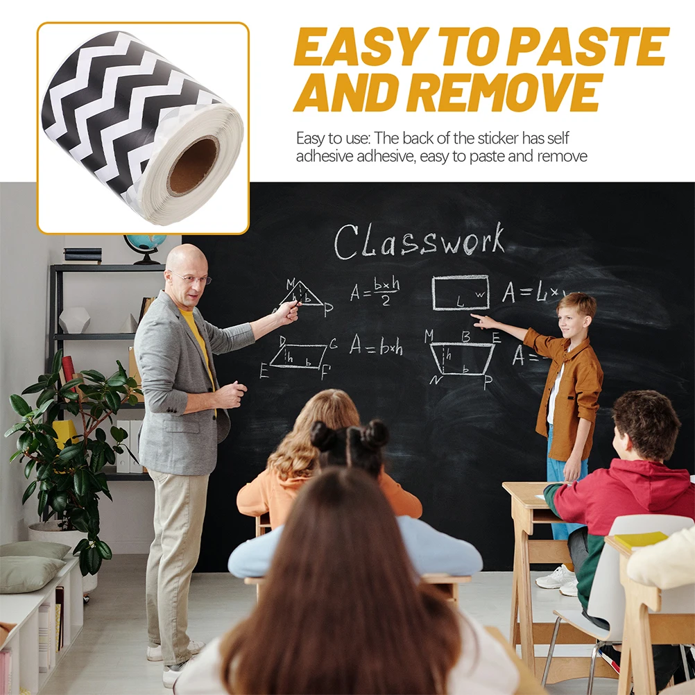 

2 Rolls Bulletin Board Strips for Wall Classroom Decorations Blackboard Border Paper Sticker Trim Borders Cardboard