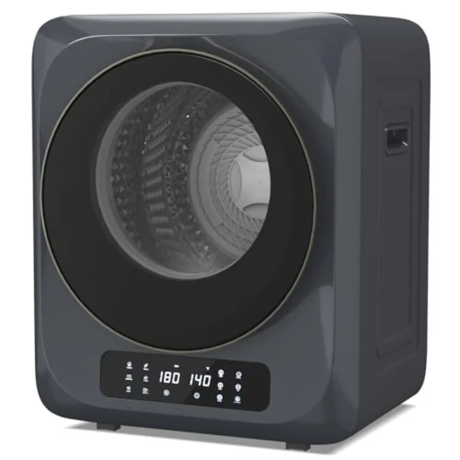 

Portable 12lbs Front Load Electric Dryer for Apartment RV Dorm with 6 Drying Modes 8H Timer LED Display 850W Compact Dryer in W