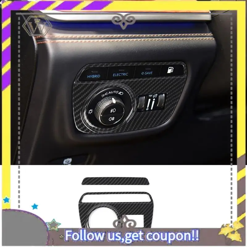 

ABXV-Headlight Switch Button Panel Cover Trim For Jeep Grand Cherokee L 2021-2022 Jeep Grand Cherokee 2022 Spare Parts