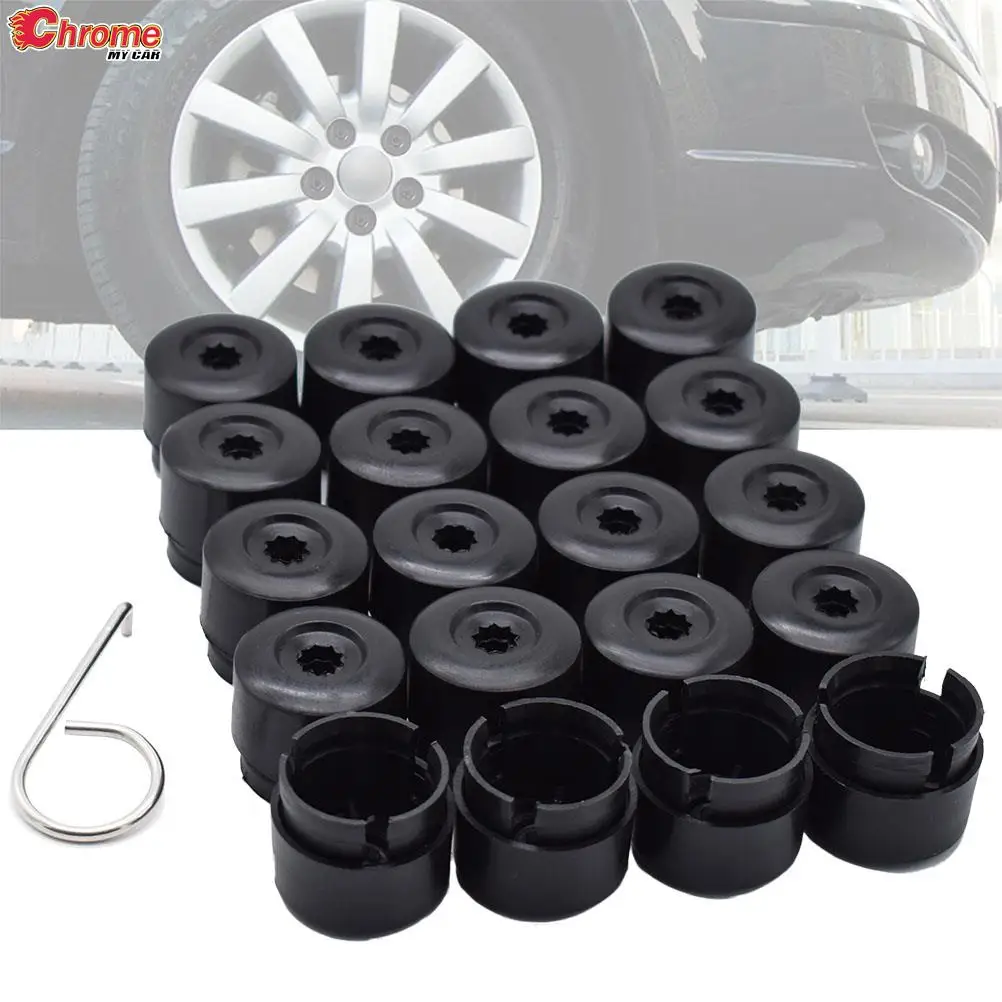 20x 19mm Car Wheel Nut Bolts Head Cover Caps Auto Hub Screw Cover Protector For VW Transporter T5 T6 2003- 2017 2018 2019 2020