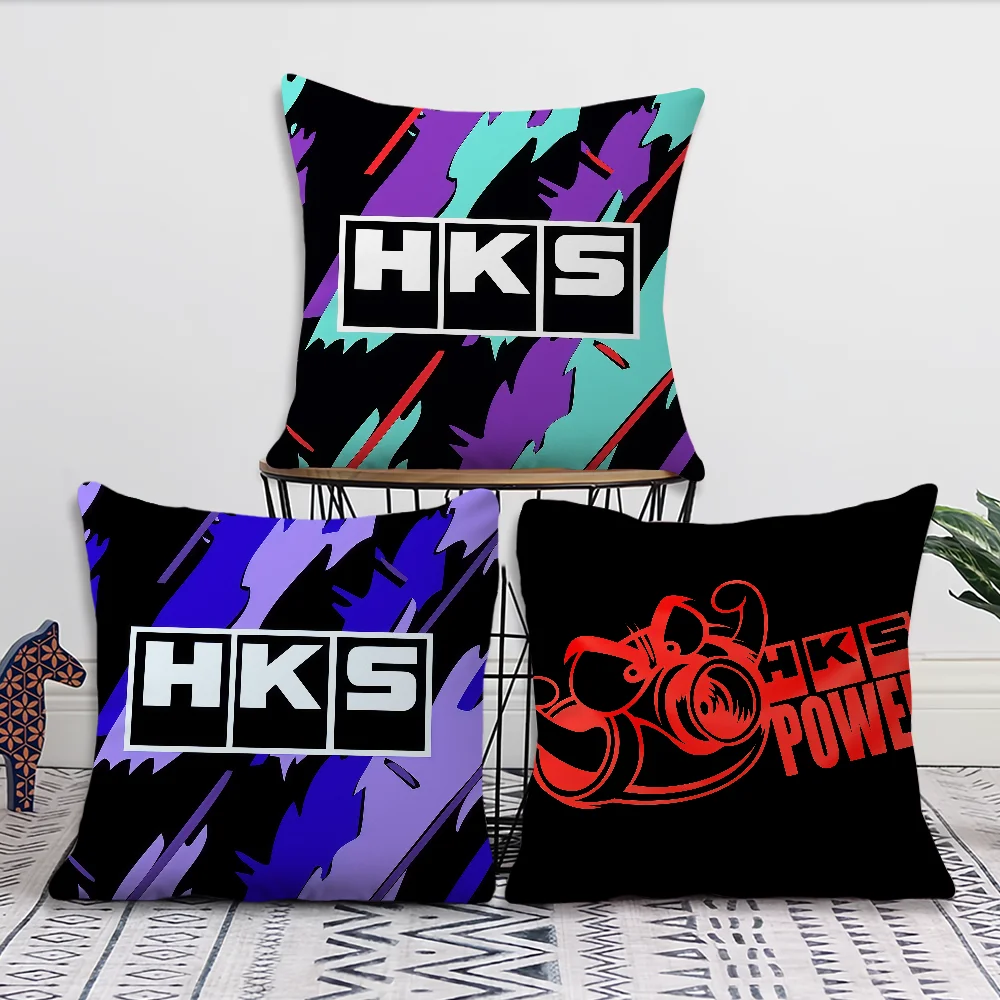 Classic H-HKS Cars Cushion Cover for Pillow Printing Sofa Decoration Home Car Room Coffee Shop Office Nordic Simplicity