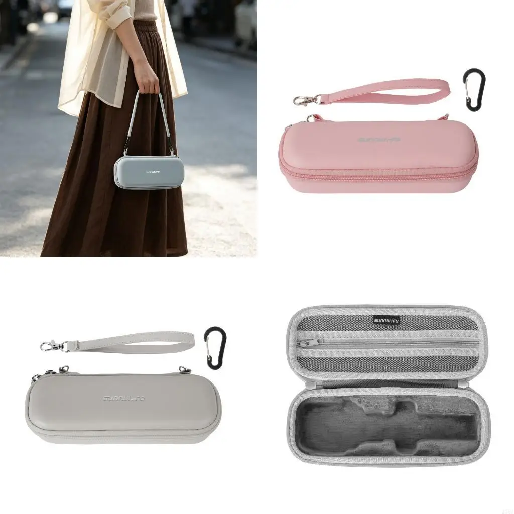 J78A Shell Camera Storage for Daily Movement, PU Carry Bag with Inner Lid Sleeve and Main Unit Focused Layout for Use