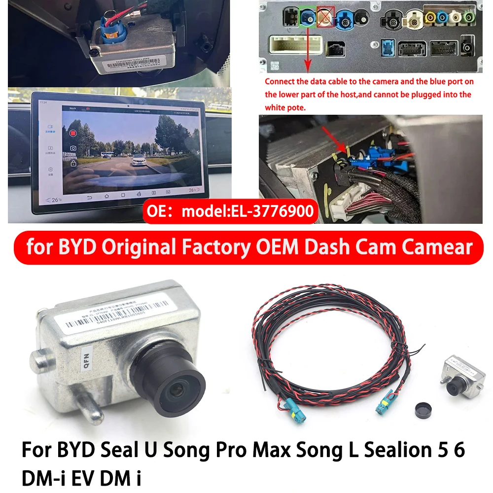 für BYD Seal U Song Pro Max Song L Sealion 5 6 DM-i EV DM-I Fahrzeug Originalzubehör Werks-EL-3776900 OEM Dashcam Kamera