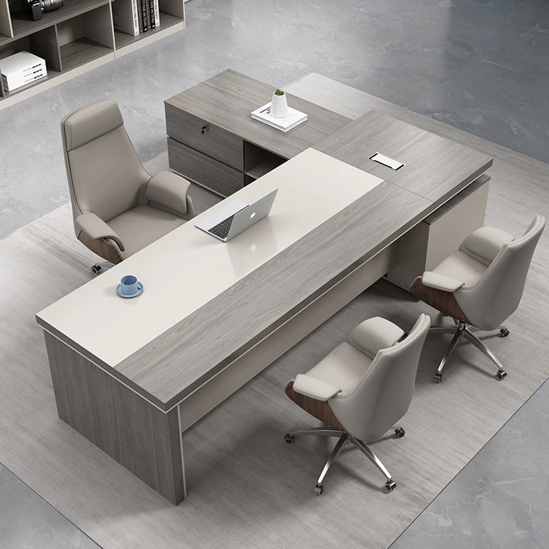 Foshan , , Simple Modern And Chair Set, Large Executive Desk, Manager Supervisor Office Furni