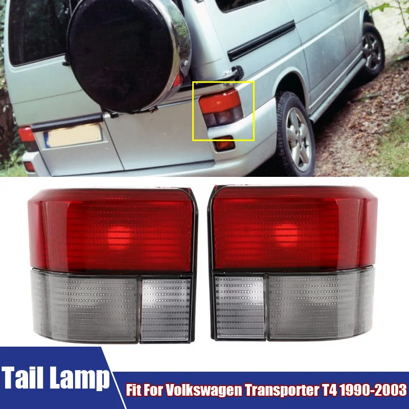 Car Tail Light Assembly Rear Bumper Brake Lamp Housing Without Bulbs Fit For Volkswagen Transporter T4 1990-2003 Car Accessories