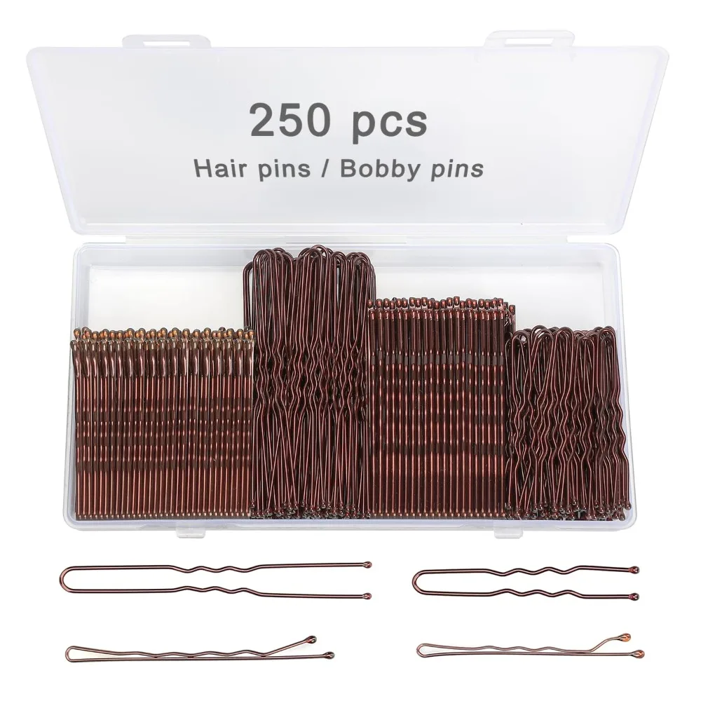 250-grampos-de-cabelo-dos-pces-grampos-de-cabelo-castanho-com-caixa-de-armazenamento-grampos-ondulados-2-polegadas-24-polegadas-grampos-de-cabelo-em-forma-de-u-2-polegadas-28-polegadas