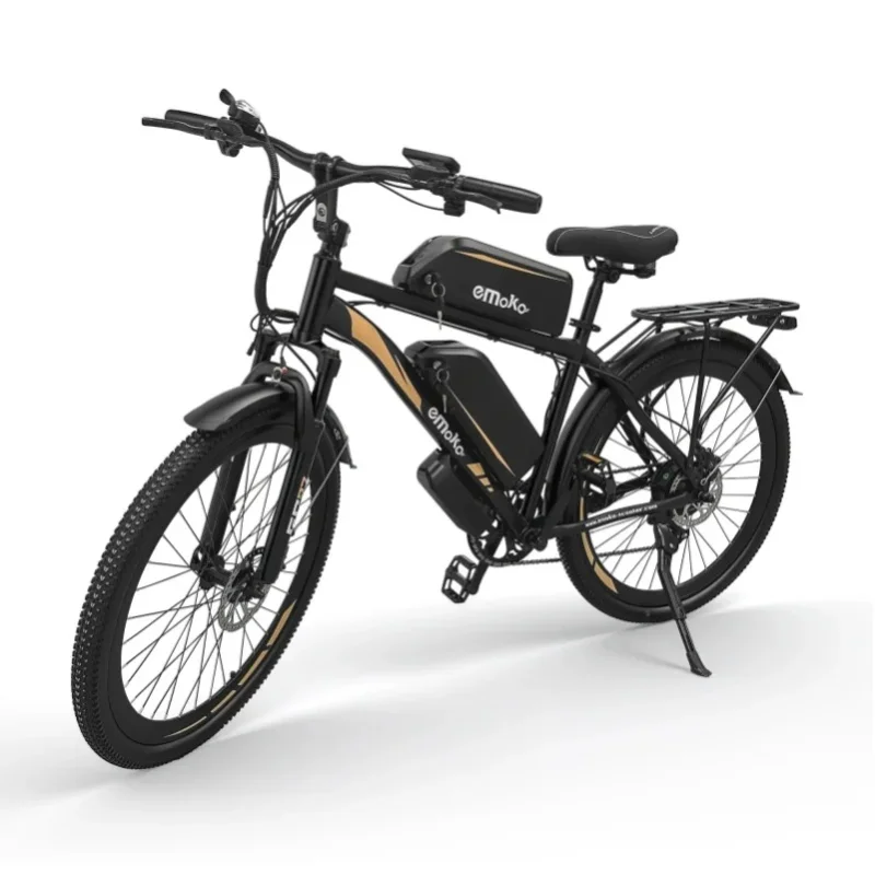 EMOKO EC27 Erwachsenen-E-Bike 48V45Ah Doppelbatterie Allterrain-E-Bike 27,5-Zoll-Reifen City-Pendler-Elektrofahrrad