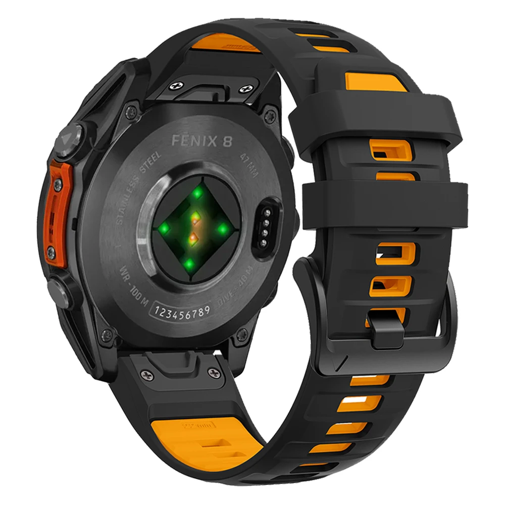 1:1 Fenix8 Horlogeband Voor Garmin Fenix 8 47mm 51mm E 7 7X6 6X5 5X/Epix Pro/Enduro 3 QuickFit 22mm 26mm Siliconen Band Armband - afbeelding 1