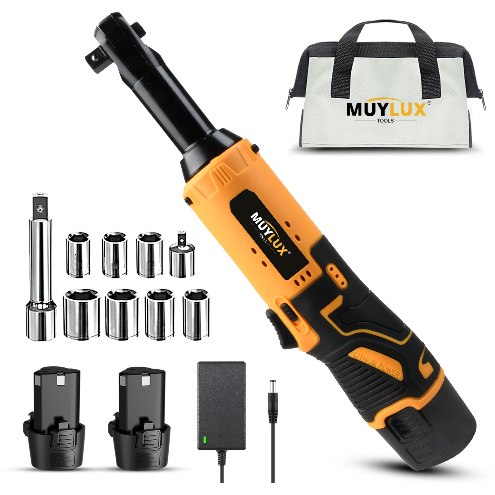 مفتاح ربط كهربائي 12 فولت، مفتاح ربط كهربائي بزاوية قائمة، أداة صيانة السيارة مع البطارية #1