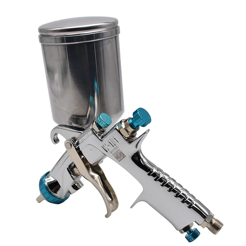 High quality spray paint professional W-101 HVLP spray paint gun 400CC plastic cup, 1.3mm nozzle, no charging, suitable for auto