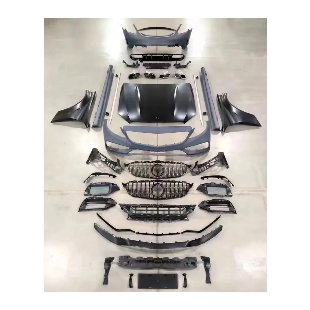 

Mercedes benz c Class W205 Bodykit 2015-2021 to AMG C63 Body Kit Front Bumper Rear Bumper Grille,headlights,taillights