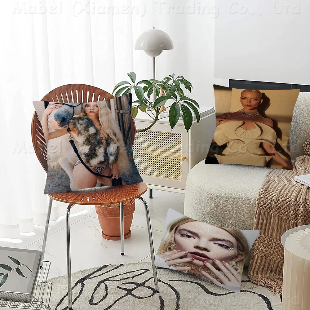 

Anya Taylor Joy Pillow Anime Pillow Sofa Bed Head Pillow Cover Cushion Cover 45x45 Cm Fashion