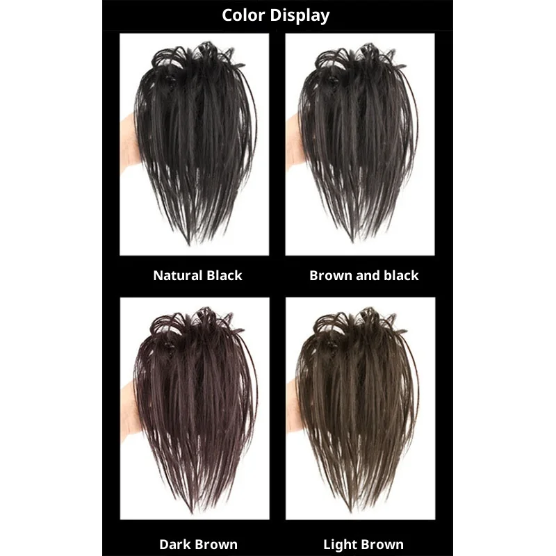 حظيرة الدجاج مشبك شعر مستعار كعكة ماتي ارتفاع درجة الحرارة الحرير الاصطناعية كسول كعكة الشعر أداة محاكاة الشعر الساخن فتاة شعر مستعار #5