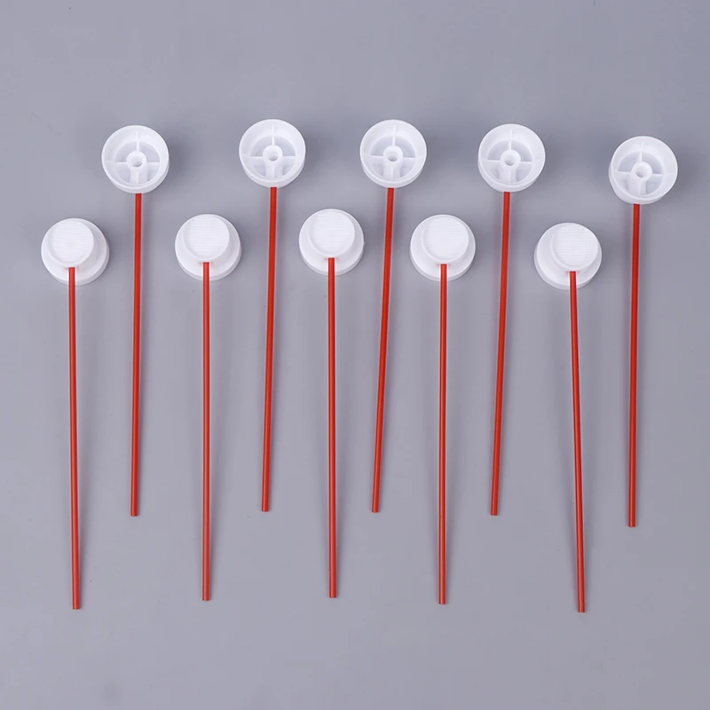 10PCS 12cm Sprühfarbe Kappen Fit Weibliche Dosen Nadel Kappe-Sprüh Kann Düse-Sprühfarbe düsen-Sprühfarbe Tipps Rot Dünne Rohr
